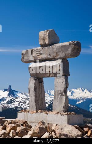 Une gondole rouge à Whistler, en Colombie-Britannique, au Canada Banque D'Images