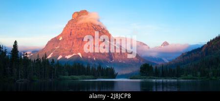 Sinopah Mountain et de nombreux glaciers, Glacier National Park, Montana, USA Banque D'Images