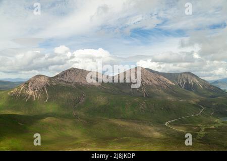 La cuilline rouge sur l'île de Skye Banque D'Images
