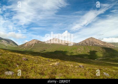 La cuilline rouge sur l'île de Skye Banque D'Images