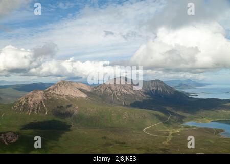 La cuilline rouge sur l'île de Skye Banque D'Images