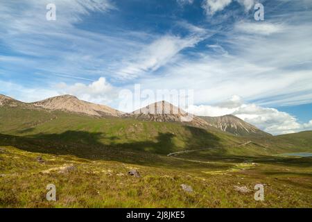 La cuilline rouge sur l'île de Skye Banque D'Images