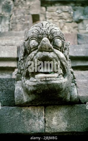 Borobudur, le plus grand temple bouddhiste du monde 1984 Banque D'Images