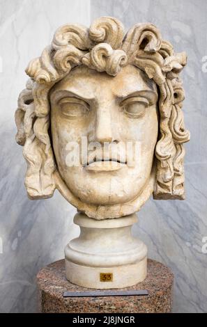 Chef de Medusa aux Musées du Vatican Rome Italie Banque D'Images