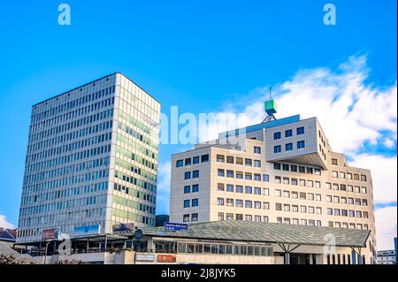 LJUBLJANA, SLOVÉNIE - 15 FÉVRIER 2022 : architecture moderne à Ljubljana Banque D'Images