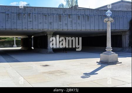 LJUBLJANA, SLOVÉNIE - 15 FÉVRIER 2022 : métro souterrain pour le parc Tivoli de Ljubljana Banque D'Images