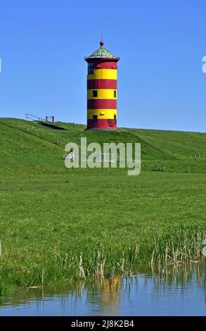 Pilsum phare, ALLEMAGNE, Basse-Saxe, Pilsum Banque D'Images