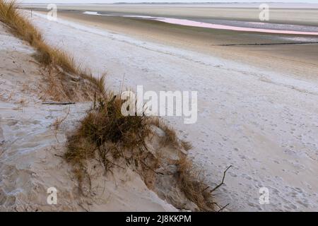 Tôt le matin sur la plage de Spiekeroog, Allemagne Banque D'Images