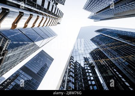 façades modernes du centre-ville de londres Banque D'Images