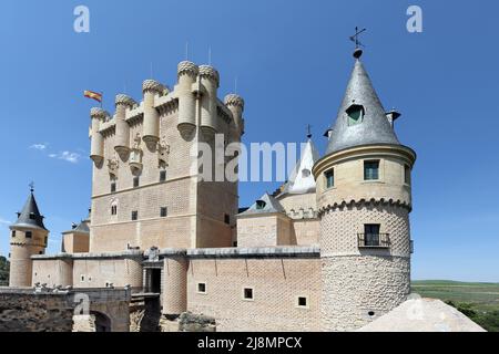 Alcázar de Segovia (Château), Segovia, Castille et León, Espagne. Banque D'Images