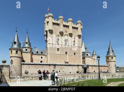 Alcázar de Segovia (Château), Segovia, Castille et León, Espagne. Banque D'Images