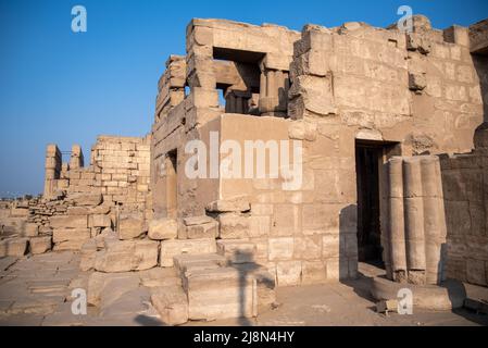 Partie du temple d'Amenhotep III dans le temple de Louxor (Thébes anciens). Louxor, Égypte Banque D'Images