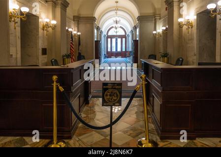 Intérieur du bâtiment de la capitale de l'État à Columbia en Caroline du Sud Banque D'Images