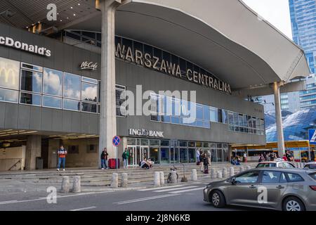 Warszawa Centralna - gare centrale de Varsovie dans le centre-ville de Varsovie, capitale de la Pologne Banque D'Images