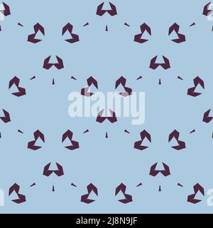 Motif sans couture avec des figures élégantes de style géométrique Illustration de Vecteur