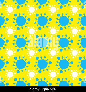 Motif sans couture avec des figures élégantes de style géométrique Illustration de Vecteur