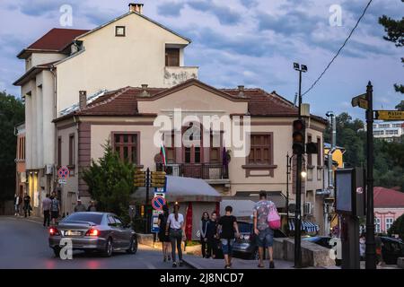 Ancienne partie de la ville de Veliko Tarnovo, centre administratif de la province de Veliko Tarnovo dans le centre-nord de la Bulgarie Banque D'Images