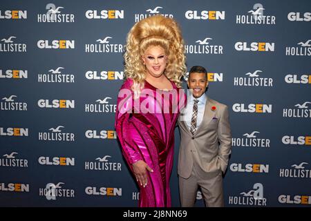 New York, États-Unis. 16th mai 2022. Nina West et Wilson Cruz assistent aux GLSEN respect Awards 2022 au Gotham Hall de New York. (Photo par Ron Adar/SOPA Images/Sipa USA) crédit: SIPA USA/Alay Live News Banque D'Images