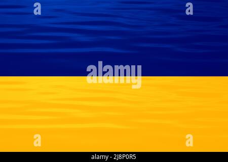 Drapeau de l'Ukraine sur le vieux mur de grunge en arrière-plan. Grunge coup de pinceau avec le drapeau national de l'Ukraine. Gouache peinture drapeau de l'Ukraine. Symbole, affiche, ba