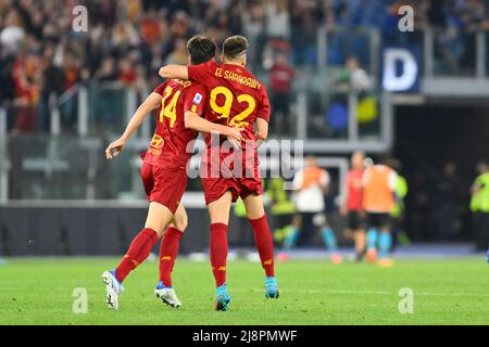 Rome, Italie. 14th mai 2022. Pendant la 37th journée de la série A Championship entre A.S. Roma vs Venezia F.C. le 14th mai 2022 au Stadio Olimpico à Rome, Italie. (Credit image: © Domenico Cippitelli/Pacific Press via ZUMA Press Wire) Banque D'Images