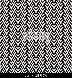 Sans couture cercle lignes noires bandes arrière-plan vectoriel, motif abstrait Illustration de Vecteur