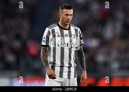 Turin, Italie. 16 mai 2022. Federico Bernardeschi de Juventus FC regarde pendant la série Un match de football entre Juventus FC et SS Lazio. Credit: Nicolò Campo/Alay Live News Banque D'Images