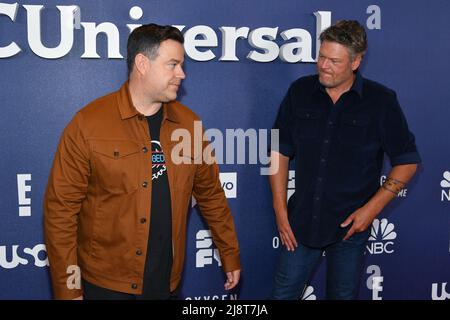 Carson Daly et Blake Shelton Banque D'Images