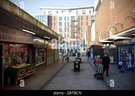 Le centre-ville de Prestwich, dans le quartier de Bury, dans le Grand Manchester, réagit aux nouvelles que le député de Bury South Christian Wakeford a déserté de la conse Banque D'Images