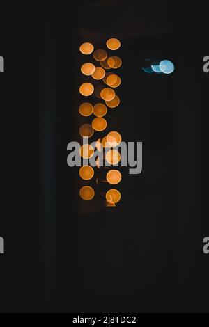 Arrière-plan bokeh avec lumières brillantes. Banque D'Images