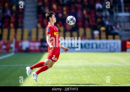 Farum, Danemark. 15th, mai 2022. Oliver Villadsen (23) du FC Nordsjaelland vu pendant le match Superliga de 3F entre le FC Nordsjaelland et Vejle Boldklub à droite de Dream Park à Farum. (Crédit photo: Gonzales photo - Dejan Obretkovic). Banque D'Images