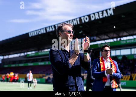 Farum, Danemark. 15th, mai 2022. Kasper Hjulmand, entraîneur-chef de l'équipe nationale danoise, vu à l'interruption du match Superliga 3F entre le FC Nordsjaelland et Vejle Boldklub à droite de Dream Park à Farum. (Crédit photo: Gonzales photo - Dejan Obretkovic). Banque D'Images