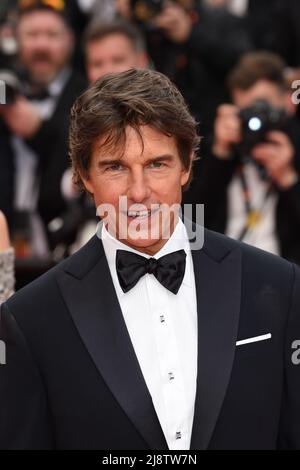 Tom Cruise assiste à la première de Top Gun: Maverick lors du Festival de Cannes 75th à Cannes, France. Date de la photo: Mercredi 18 mai 2022. Banque D'Images