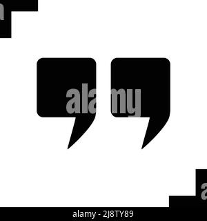 Icône de vecteur entre guillemets. Illustration simple. Vecteur modifiable. Illustration de Vecteur