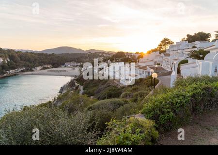 vue panoramique sur les maisons et le toit près de porto christo, majorque, espagne Banque D'Images