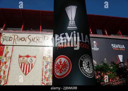 Séville, Espagne. 18th mai 2022. Stade de Sánchez Pizjuán lors de la Ligue Europa de l'UEFA, match final entre Eintracht Frakfurt et le FC Rangers joué au stade de Sanchez Pizjuan le 18 mai 2022 à Séville, Espagne. (Photo de PRESSINPHOTO) crédit: PRESSINPHOTO SPORTS AGENCY/Alay Live News Banque D'Images
