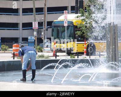 Nouveau parc Carpenter dans le centre-ville de Dallas. Le cinquième espace vert du centre-ville Banque D'Images