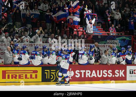 Helsinki, Finlande. 18th mai 2022. (Slovaquie) pendant le Championnat du monde - Suisse contre Slovaquie, Hockey sur glace à Helsinki, Finlande, mai 18 2022 crédit: Independent photo Agency/Alamy Live News Banque D'Images