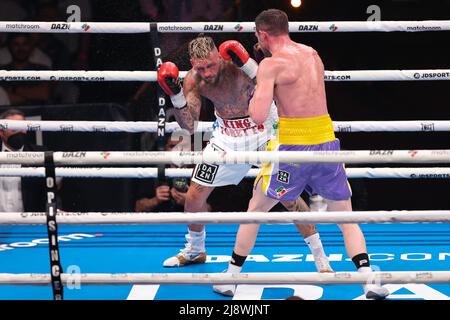Milan, Italie. 13th mai 2022. Italie, Milan, mai 13 2022: Daniele Scardina (ita) contre Giovanni de Carolis (ita), titre de WBO Intercontinental Super Middlewhuit, pendant la nuit de boxe de Milan 2022 chez Allianz Cloud crédit: Pacific Press Media production Corp./Alay Live News Banque D'Images