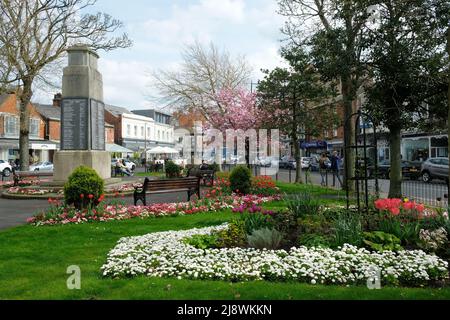 Jardins du mémorial de Lytham en fleur de printemps Banque D'Images