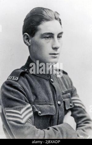 Thomas Ricketts, VC en 1918 pendant la première Guerre mondiale, le soldat de Terre-Neuve Tommy Ricketts, âgé de 17 ans, est devenu le plus jeune récipiendaire de la Croix de Victoria Banque D'Images