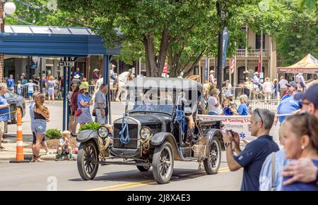 Old Ford Model T dans le Franklin Rodeo Parade Banque D'Images