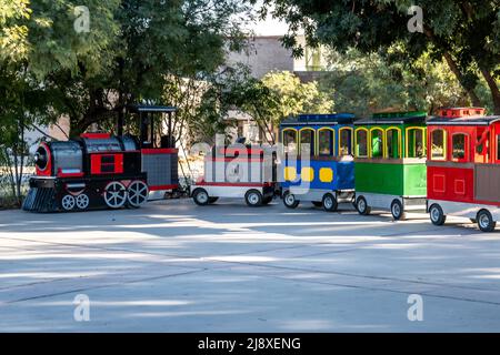 Tucson, Arizona, États-Unis - 8 novembre 2021 : le chemin de fer de Reid Park Banque D'Images