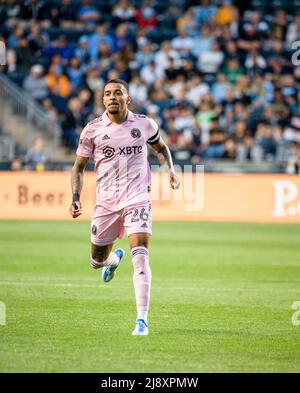 Chester, Pennsylvanie, États-Unis. 18th mai 2022. 18 mai 2022, Chester PA-Inter Miami joueur CF GREGORE (26) en action pendant le match contre l'Union de Philadelphie au Subaru Park, (Credit image: © Ricky Fitchett/ZUMA Press Wire) Credit: ZUMA Press, Inc./Alay Live News Banque D'Images