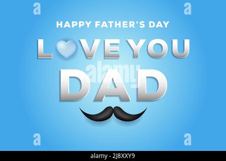 illustration réaliste du fond de la fête des pères Illustration de Vecteur