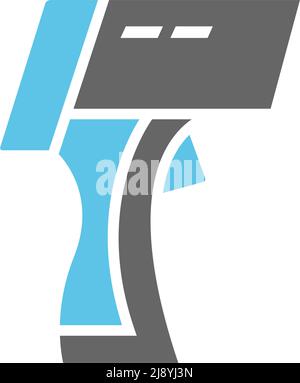 Thermomètre icône logo design illustration modèle vecteur Illustration de Vecteur