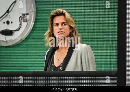 Paris, France. 19th mai 2022. Amelie MAURESMO, directrice de Roland Garros lors de la quatrième journée de qualification de Roland-Garros 2022, French Open 2022, tournoi de tennis Grand Slam le 19 mai 2022 au stade Roland-Garros à Paris, France - photo Matthieu Mirville/DPPI crédit: DPPI Media/Alay Live News Banque D'Images