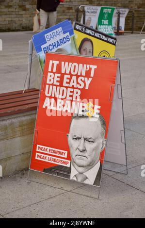 Affiche politique lors des élections fédérales australiennes 2022 Banque D'Images