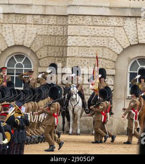 Londres, Royaume-Uni. 19th mai 2022. Répétition complète de la tropping de la couleur sur Horseguards Parade Londres Royaume-Uni crédit: Ian Davidson/Alay Live News Banque D'Images