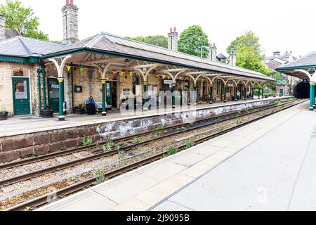 Gare de Knaresborough, Knaresborough Town, Yorkshire, Royaume-Uni, Angleterre, Knaresborough, Knaresborough Royaume-Uni, Knaresborough Yorkshire, train de knaresborough Banque D'Images