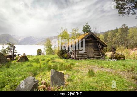 La Norvège est un pays scandinave qui comprend des montagnes, des glaciers et des fjords côtiers profonds. Oslo, la capitale, est une ville d'espaces verts et de musées. P Banque D'Images